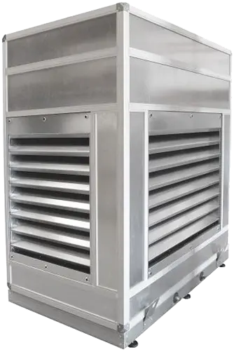 Osłona wyciszająca pompy ciepła serii V w srebrno-czarnym. Wycisz pompe ciepła o 19 db(A)